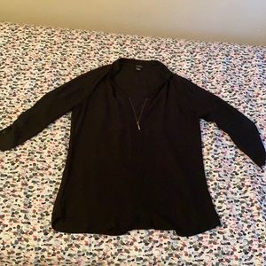 Black Zipper blouse